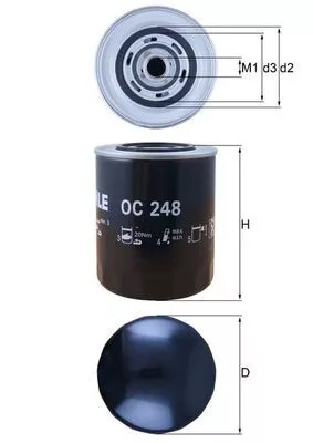 Oil Filter KNECHT OC 248)