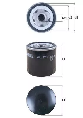 Oil Filter KNECHT OC 473)