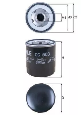 Oil Filter KNECHT OC 503)