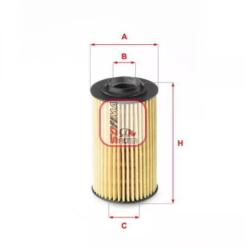 Oliefilter SOFIMA S 5163 PE)