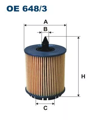 Oil Filter FILTRON OE 648/3)