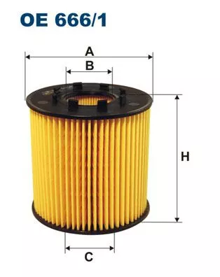 Oil Filter FILTRON OE 666/1)