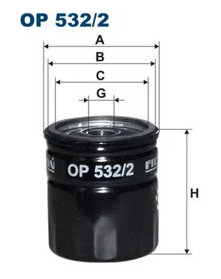 Oil Filter FILTRON OP 532/2)