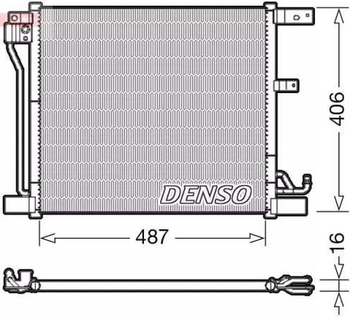 Condensor, airconditioning DENSO DCN46018)