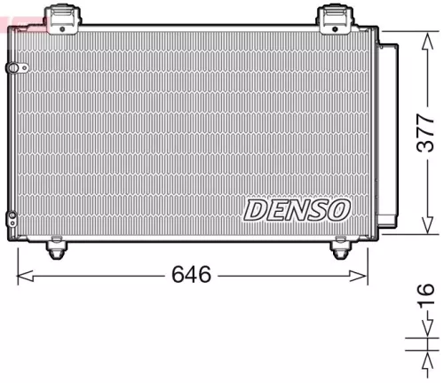 Condensor, airconditioning DENSO DCN50043)