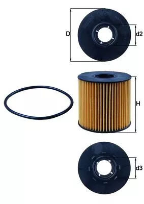 Oil Filter KNECHT OX 210D)