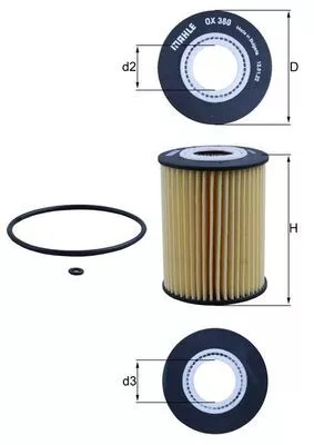 Oil Filter KNECHT OX 380D)