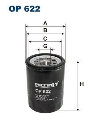 Oil Filter FILTRON OP 622)