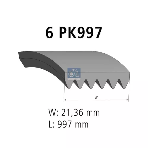 V-vormige riem DT Spare Parts 4.81104)