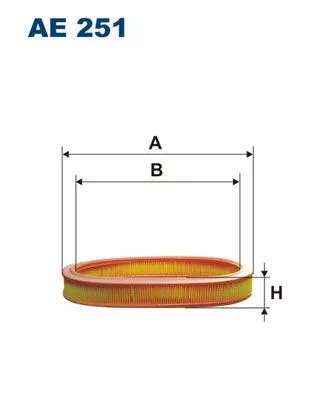 Luchtfilter FILTRON AE 251)