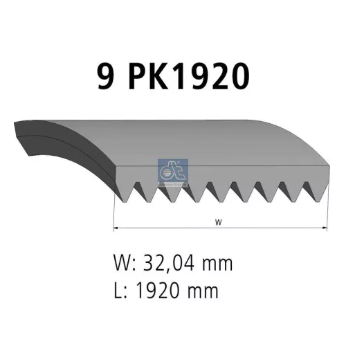 V-vormige riem DT Spare Parts 4.80682)