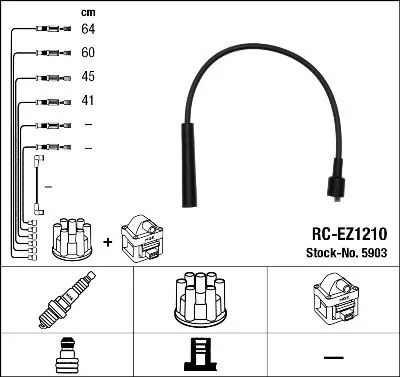 Ignition Cable Kit NGK 5903)
