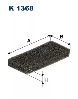 Filter, cabinelucht FILTRON K 1368)
