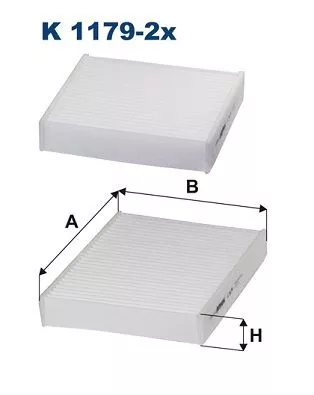 Filter, cabin air FILTRON K 1179-2x)