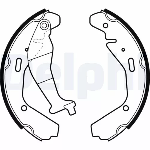 Brake Shoe Set DELPHI LS1990)