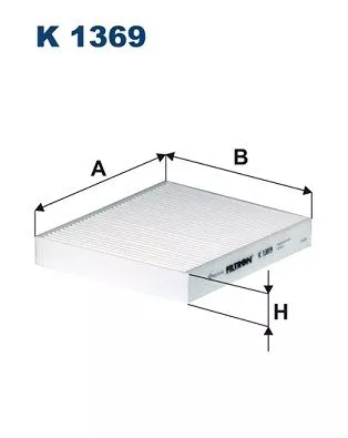 Filter, cabinelucht FILTRON K 1369)