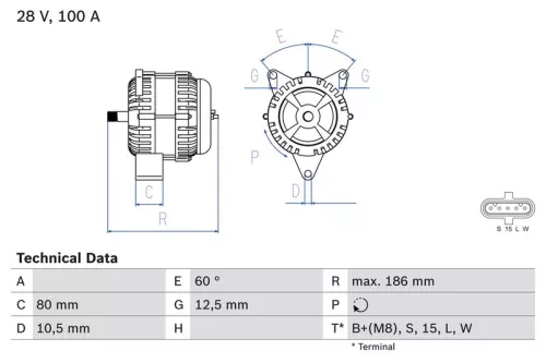 Dynamo BOSCH 0 986 042 590)