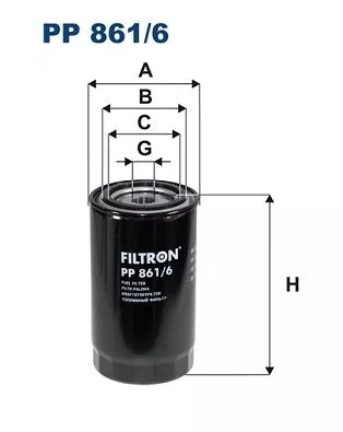 Fuel Filter FILTRON PP 861/6)