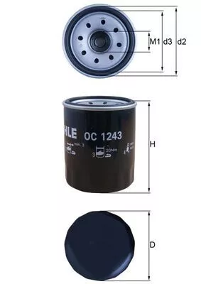 Oliefilter KNECHT OC 1243)
