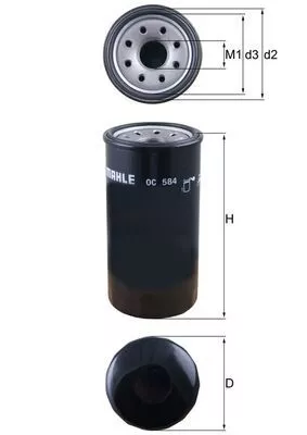 Oliefilter KNECHT OC 584)