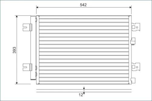 Condensor, airconditioning VALEO 814077)