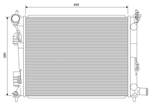 Radiator, motorkoeling VALEO 701620)
