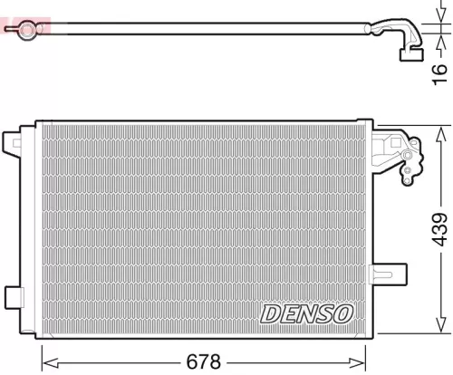 Condensor, airconditioning DENSO DCN32063)