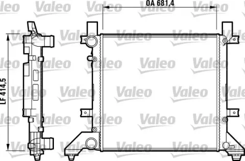 Radiator, motorkoeling VALEO 731605)