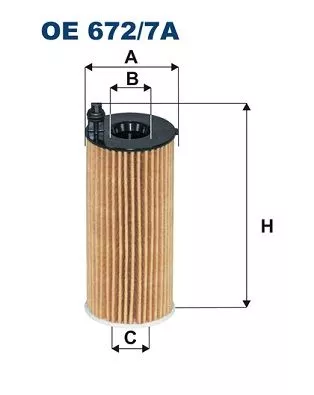 Oil Filter FILTRON OE 672/7A)