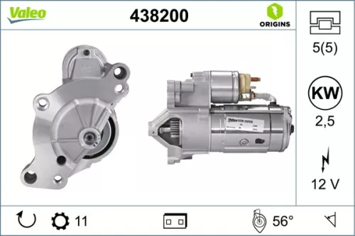 Starter VALEO 438200)