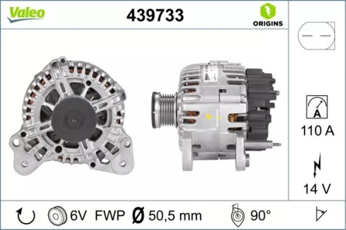 Alternator VALEO 439733)