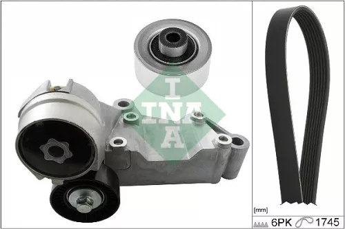 V-ribbed Belt Set Schaeffler INA 529 0489 10)
