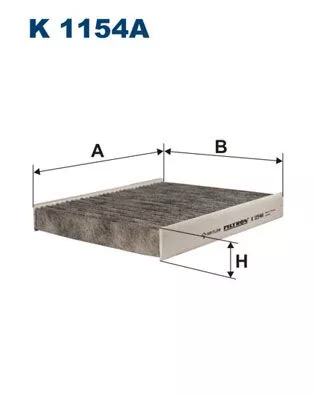 Filter, cabin air FILTRON K 1154A)