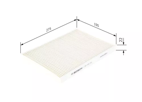 Filter, cabinelucht BOSCH 1 987 435 022)