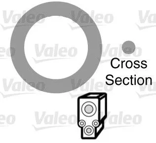 Gasket, coolant pipe VALEO 509136)