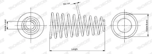 Veerophanging MONROE SP3744)