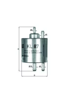 Brandstoffilter KNECHT KL 87)