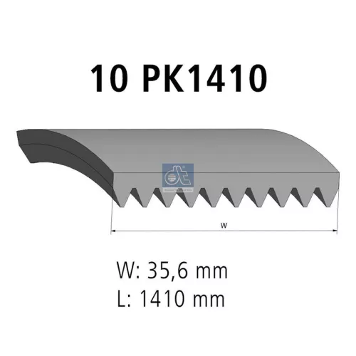 V-vormige riem DT Spare Parts 4.80742)