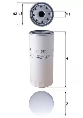 Oil Filter KNECHT OC 370)