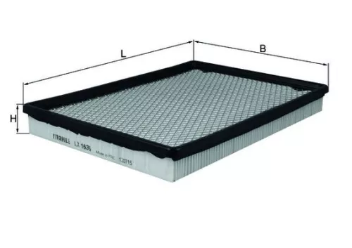 Luchtfilter KNECHT LX 1636)