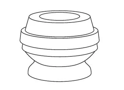 Stofhoeskit, schokdemper KYB 910222)