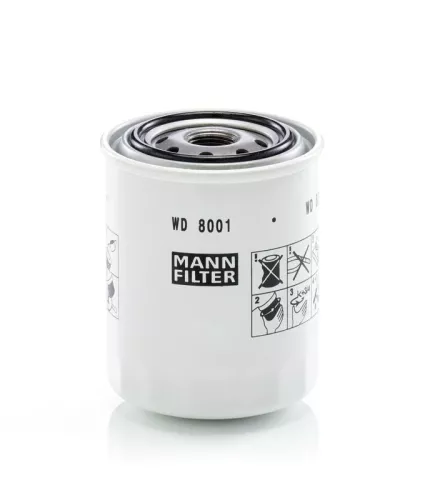 Filter, operating hydraulics MANN-FILTER WD 8001)
