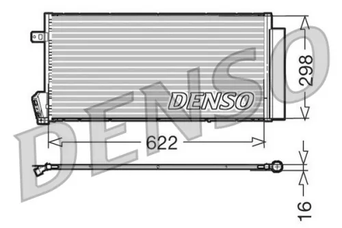 Condensor, airconditioning DENSO DCN09018)