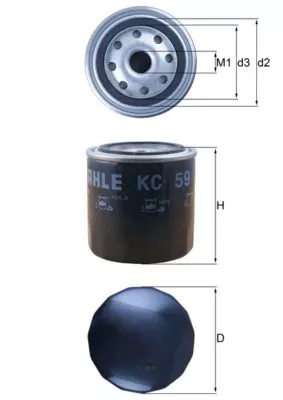 Fuel Filter KNECHT KC 59)