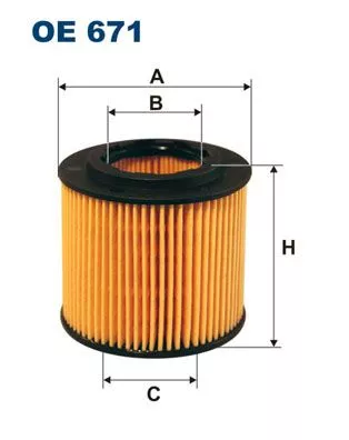 Oliefilter FILTRON OE 671)