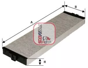 Filter, cabinelucht SOFIMA S 4157 CA)