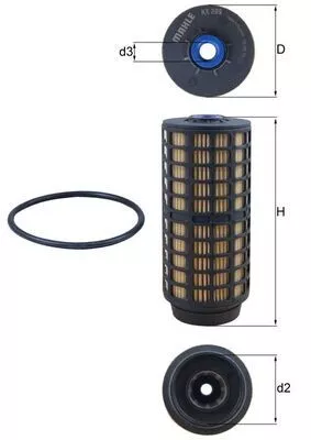 Brandstoffilter KNECHT KX 399D)