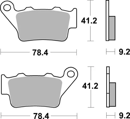 Remblokkenset, schijfrem BREMBO 07BB02SP)