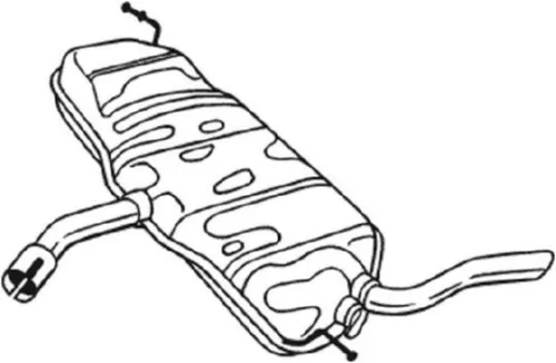 Achterdemper BOSAL 233-077)