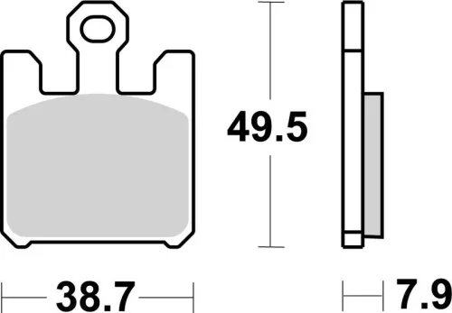 Remblokkenset, schijfrem BREMBO 07SU26SA)